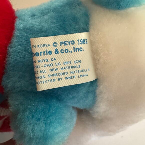 Vintage 1980s Blue Smurf Plush Stuffed Animals PEYO - Picture 6 of 8